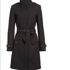 Gibbsmoore Funnel Collar Trench Coat